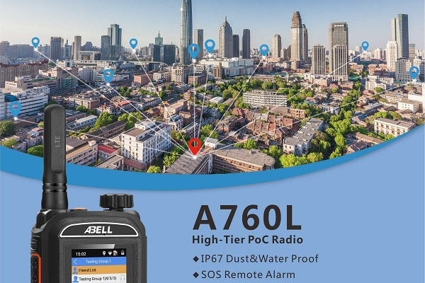 Đàm thoại không giới hạn khoảng cách với máy bộ đàm cầm tay ABELL PoC A580L /A760L